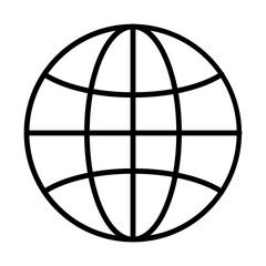 Globe line icon
