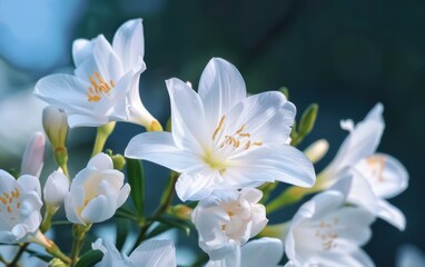 Serene White Blooms