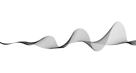Basic RGBWave lines smooth flowing dynamic isolated on white background. Technology, digital, communication, science, music concept vector background illustration.
