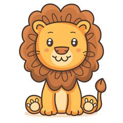 a cartoon of lion.