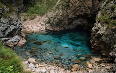 Serene Mountain Grotto