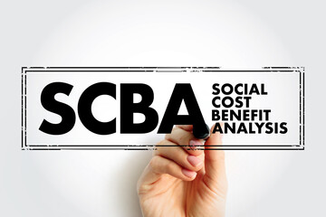 SCBA Social Cost Benefit Analysis - technique used for determining the value of money, specifically...