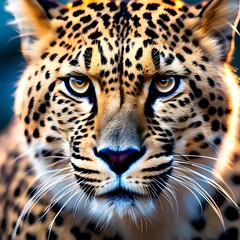 Obraz premium A cheetah portrait vector in photography close-up hyper detailed 
