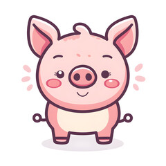 a cartoon of pig.