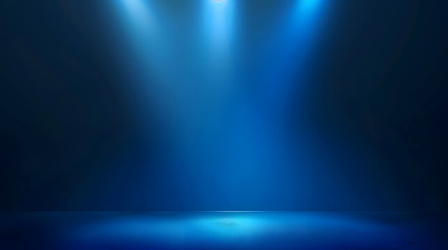 Abstract Blue Gradient Background with Spotlight Effect