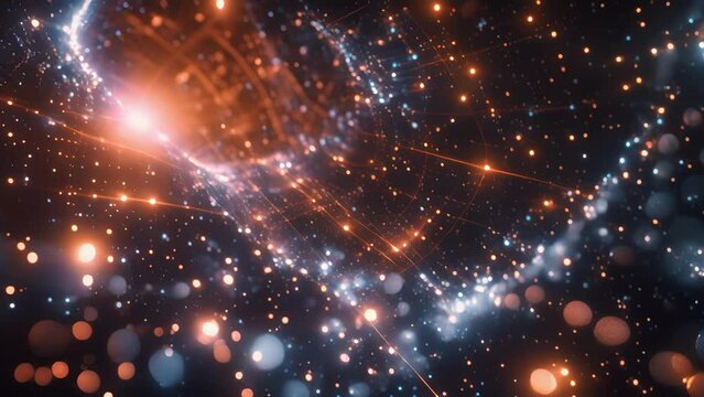 A visualization of lattice QCD calculations at different energy scales revealing the structure and behavior of particles at different scales.