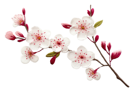 PNG Blossom flower cherry plant. AI generated Image by rawpixel.