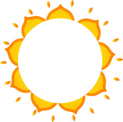 Diwali Decoration of Hanging Floral Oil Lamp Doodle Icon.