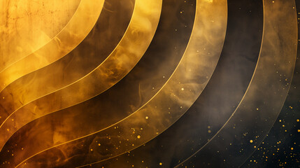 A gold and black striped background with a lot of texture and a lot of gold. The stripes are very thick and the background is very dark