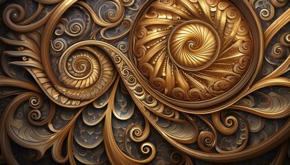 Eternal Spirals: A Mesmerizing Wallpaper Design"
"Whirls of Wonder: Spiral Ornamentation Wallpaper"
