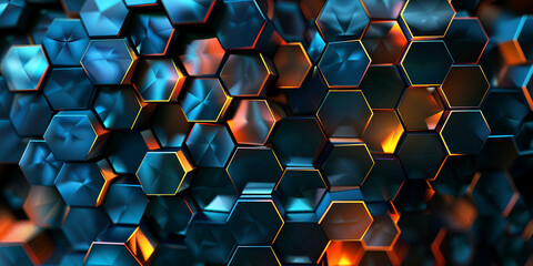 Modern Hexagon Abstract Background
