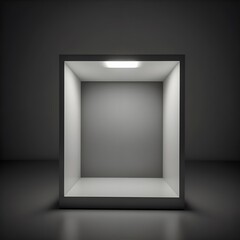 An empty photography studio for Augmented reality mockup pattern frame web instagram model shopping product storefront