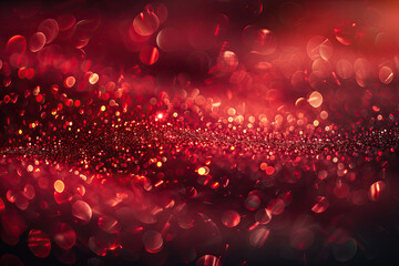 Red christmas background. Created with Ai