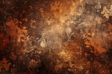 Aged tan backdrop with worn-out retro grainy pattern in deep earthy cocoa, creative artificial...