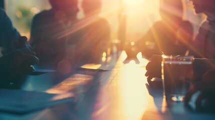 Business People Discussion Ideas Meeting Concept : Generative AI