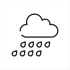 Rainy vector icon