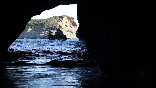 種子島・千座の岩屋・海・空・波