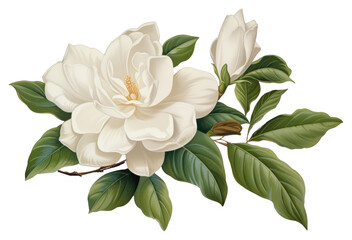 PNG Flower gardenia plant petal. AI generated Image by rawpixel.
