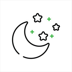 Moon vector icon