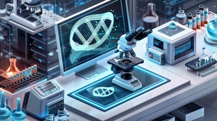 Fototapeta premium A laboratory is a facility that provides controlled conditions in which scientific or technical research, experiments, and measurement may be performed.