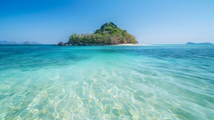 Fototapeta premium an island white pic