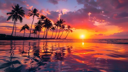 tropical sunset