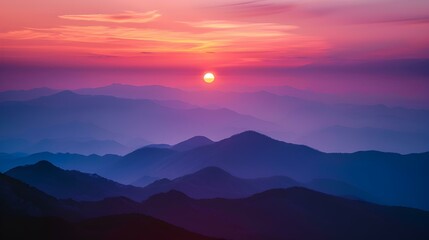 Obraz premium an evening landscape setting