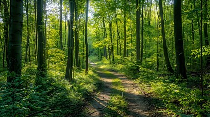 summer forest paths green pic