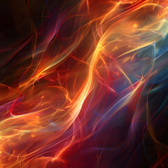 Dynamic abstract background with flowing lines