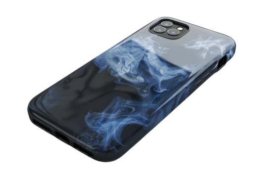 Stylish Phone Case Isolated on Transparent Background