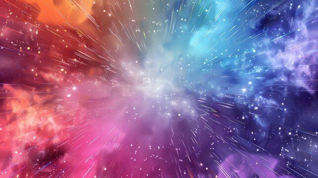 The explosion of a star.