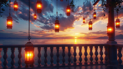 Tranquil Sunset Haven: Balcony Bliss