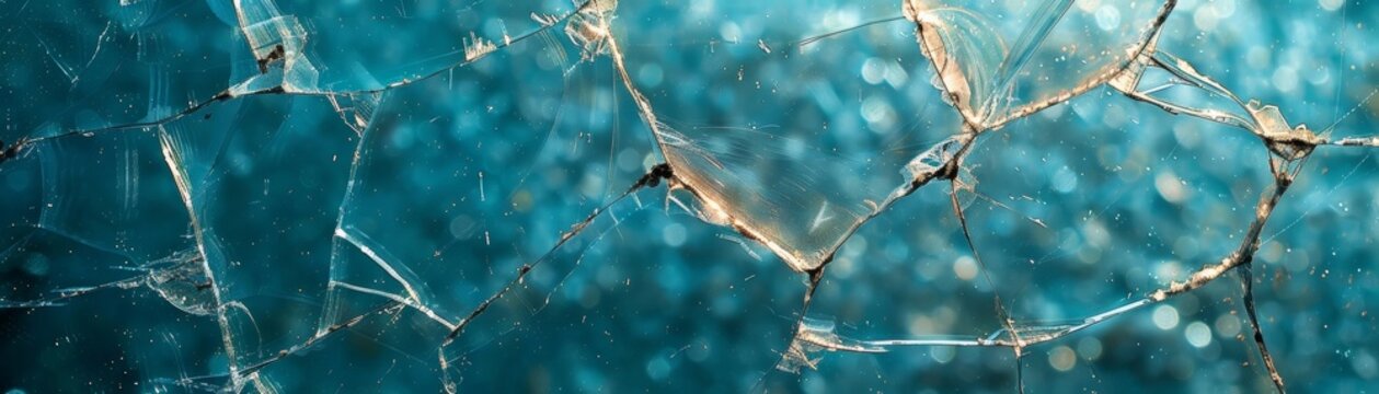 Broken tempered glass