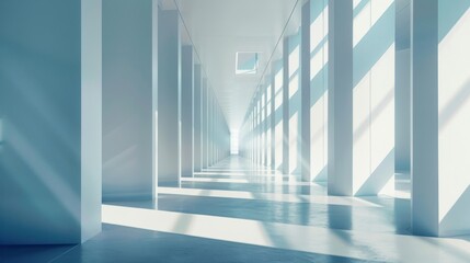 Fototapeta premium An abstract architectural installation exploring the concept of space and perception