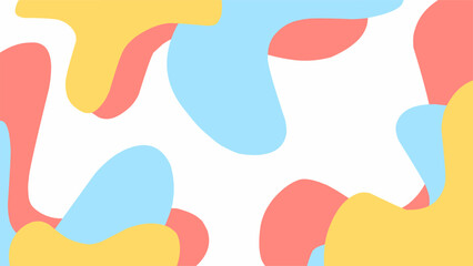 Fototapeta premium Simple modern flat background with colorful abstract fluid design