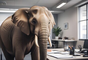 The elephant in the room, a difficult situation that people do not want to talk about.