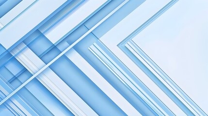 Obraz premium Captivating Geometric Composition in Shades of Blue and White
