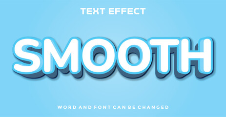 Smooth editable text effect