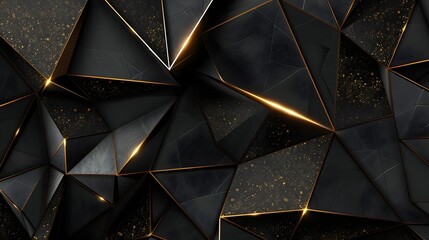 Shimmering Metallic Geometric Mosaic Abstract Pattern