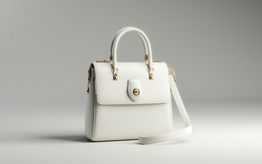 3d purse render white background