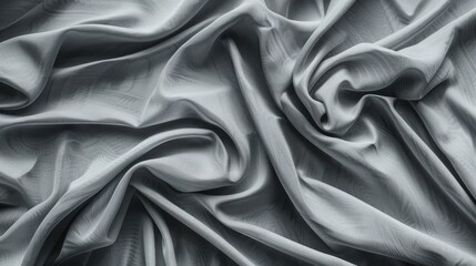 Obraz premium Texture of gray fabric with creases