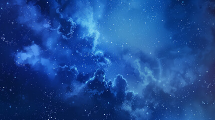Obraz premium 夜空の水彩画、背景