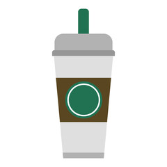 Obraz premium green tea cup with a lid