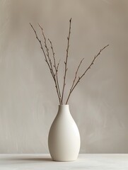 home decor. willow in a vase