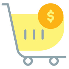 Sale Time Icon in Flat Style