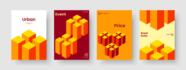 Obraz premium Geometric Flyer Template. Isolated Report Layout. Creative Poster Design. Background. Banner. Book Cover. Brochure. Business Presentation. Advertising. Notebook. Catalog. Handbill. Magazine