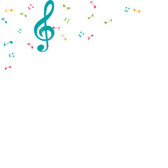 Vector Illustration of an Abstract Music Background
