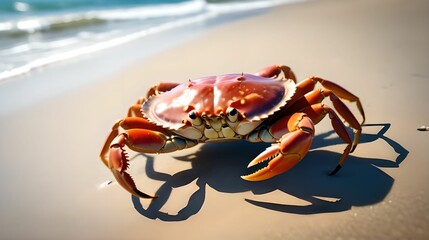 Crab on the seashore