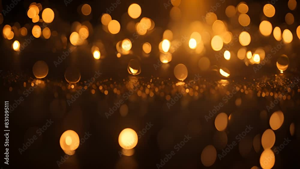 Poster array of illuminated lights on table generative ai