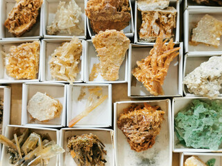 natural mineral collection